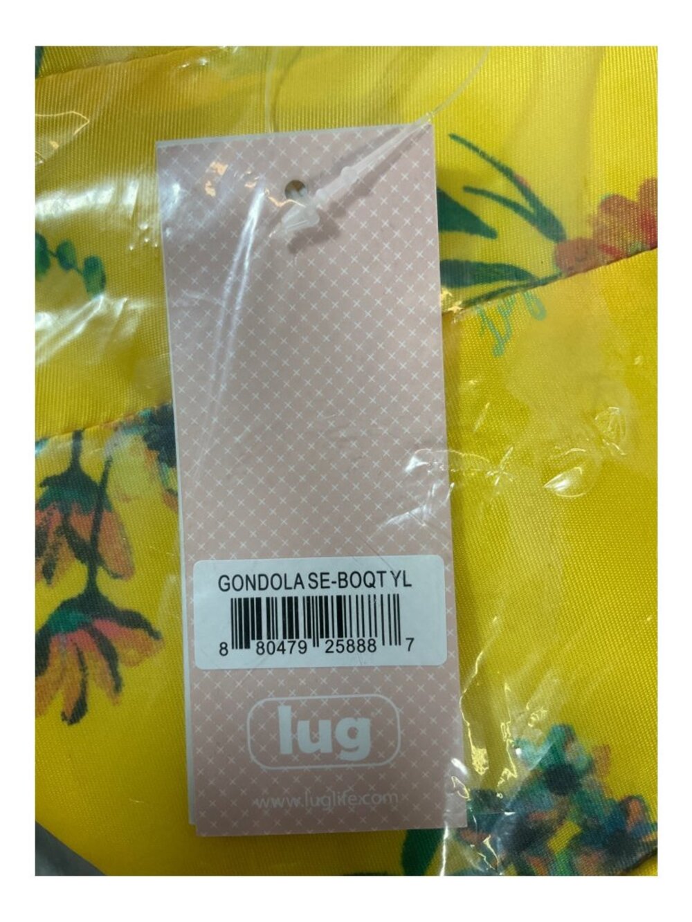 Lug Gondola SE Medium Tote Bag - Unisex, Floral Yellow with Zipper Pocket